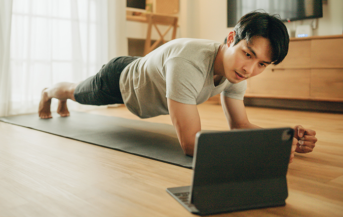 person working out